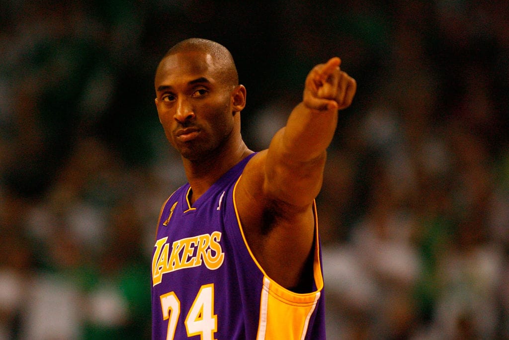 Kobe playing in the 2010 NBA Finals, Pictured Above