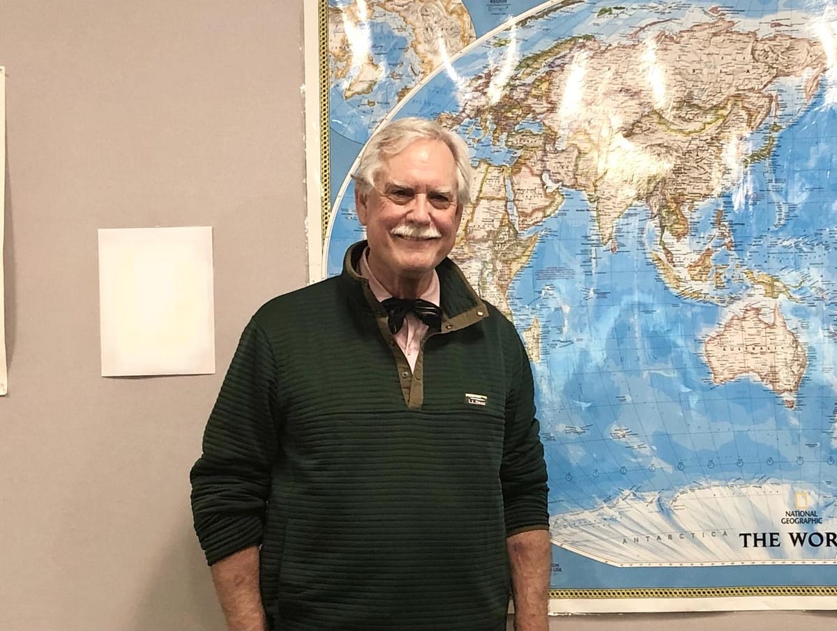 Photo of Mr. Roffina in his classroom